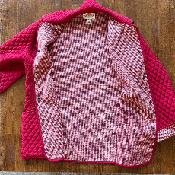 Talbots vintage lightweight button snap, quilted red jacket, barn style size XL‌ - Picture 6 of 10